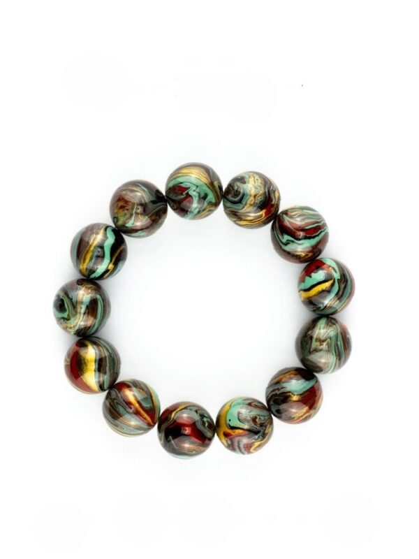 Painted Face Lacquer Bracelet