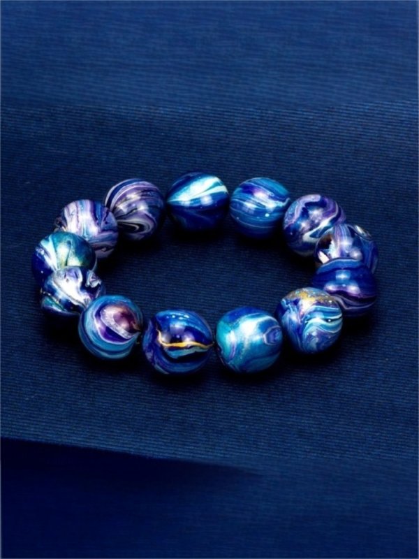 Ferryman Lacquer Bead Bracelet - Image 5