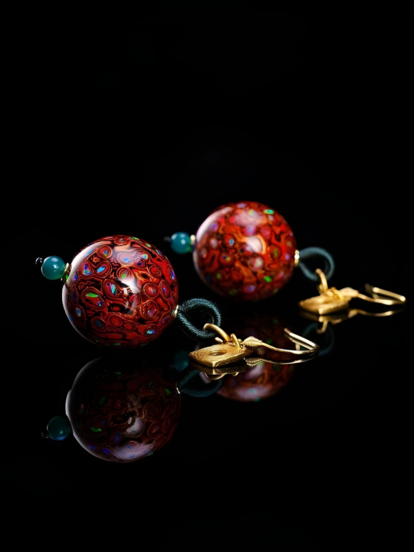 Hongyingjia Lacquer Earrings - Image 7