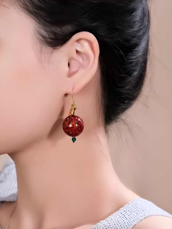 Hongyingjia Lacquer Earrings