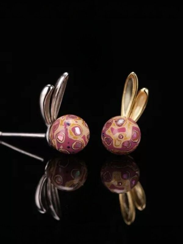 Lacquer Rabbit Earrings - Image 2