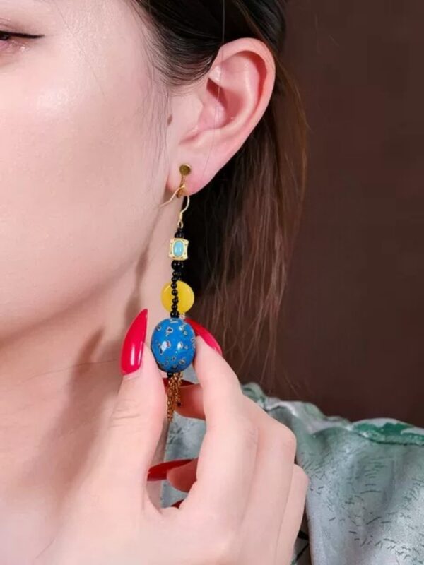 Tīng Yán Zhǐ Lacquer Earrings - Image 3