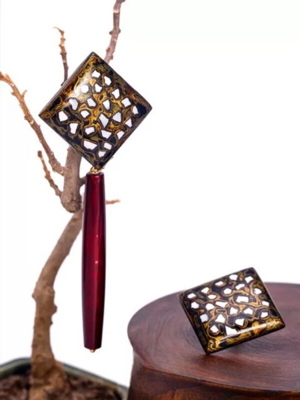 Chiqiangxin Lacquer Earrings - Image 3