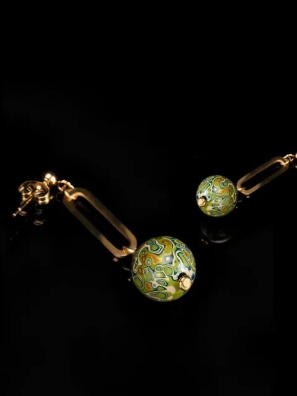 Chang Le Yue Lacquer Earrings - Image 5