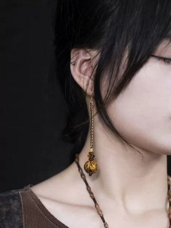 Mountain Whispers Lacquer Earrings - Image 4