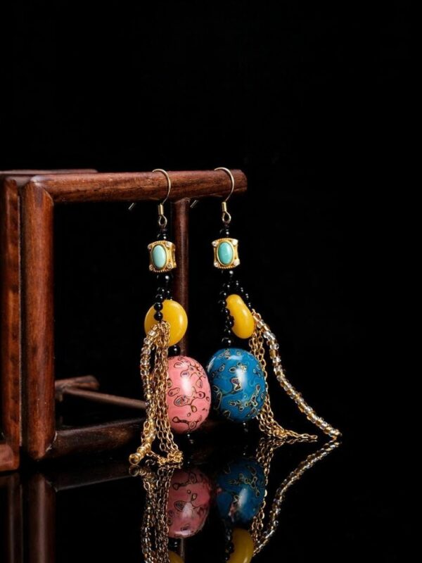 Tīng Yán Zhǐ Lacquer Earrings - Image 8