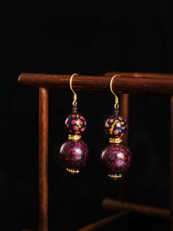 Firefly lacquer Earrings - Image 2